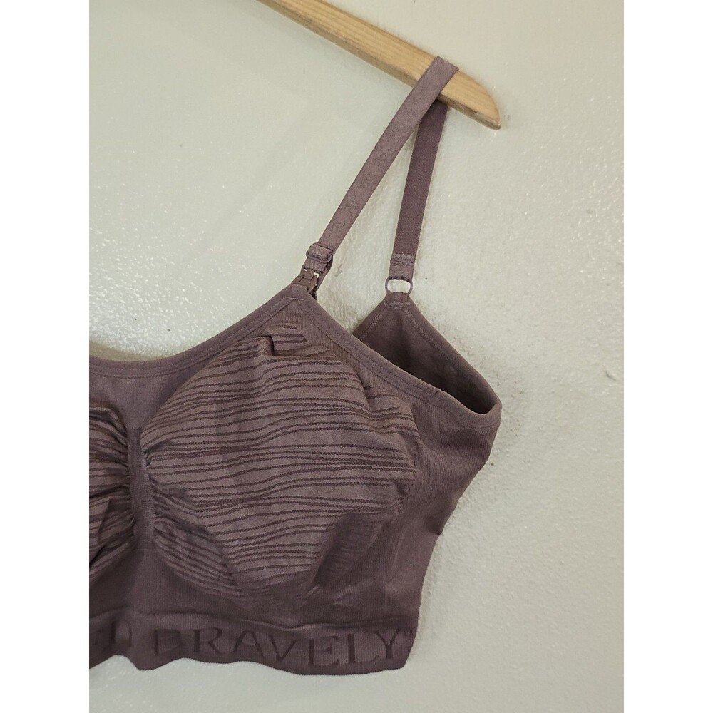 Kindred Bravely Pumping Nursing Bra XXL Hands Free Comfort Lounge Mauve Pink - Picture 2 of 11